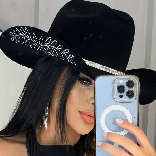 Chapéu De Strass Country