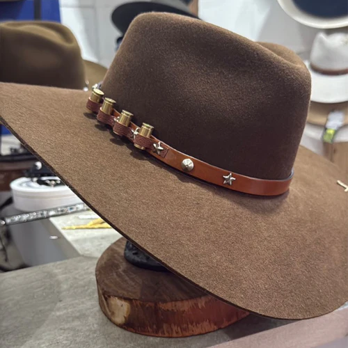 Chapéu 3 Cravos Casca de Bala Marrom