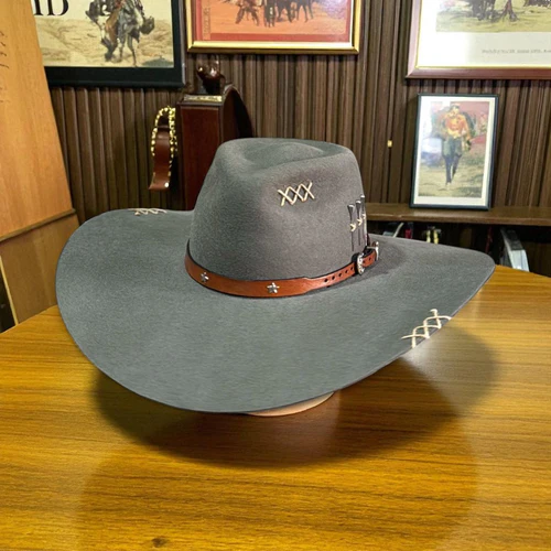 Chapéu 3 Cravos Casca de Bala Cinza